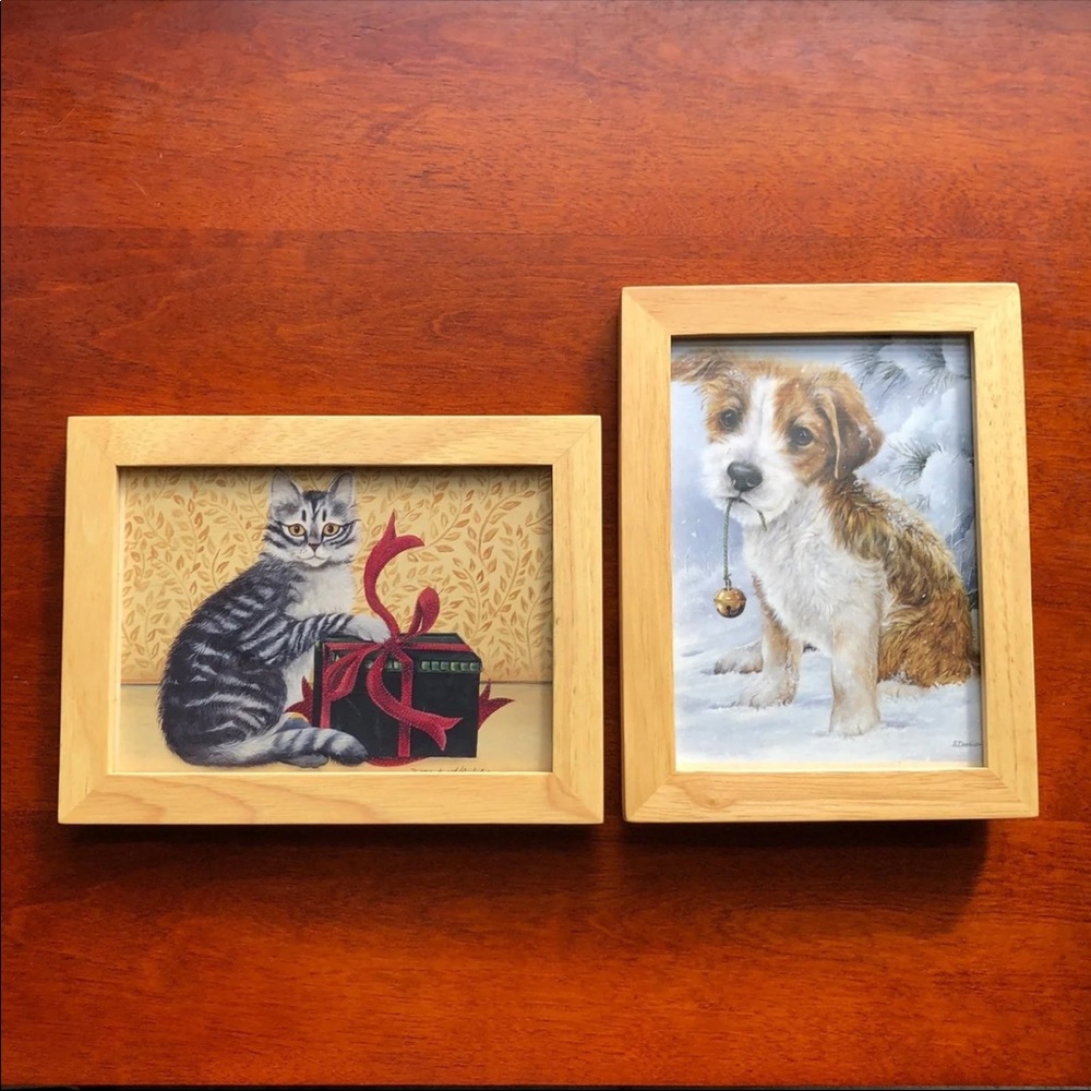 2 wooden picture frames